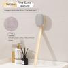 Long Handle Back Scrubber Brush Coarse/Fine Sand Exfoliating Brush Body Brush  Shower