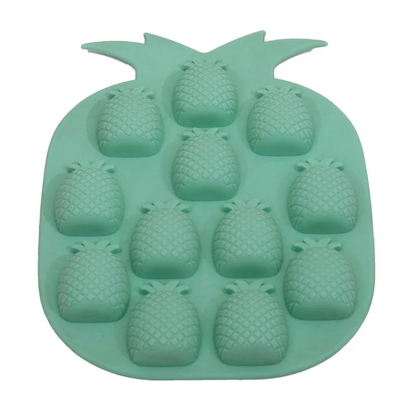 Форма для льда в форме фруктов, силиконовая форма для кубиков льда, самодельная креативная маленькая форма для кубиков льда, квадратная форма, кухонные принадлежности