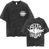 Singer Keith Urban Album  Vintage Washed T Shirt Mens Gothic High Quality Fashion Tshirts Unisex Hip Hop Clothing Tshirt