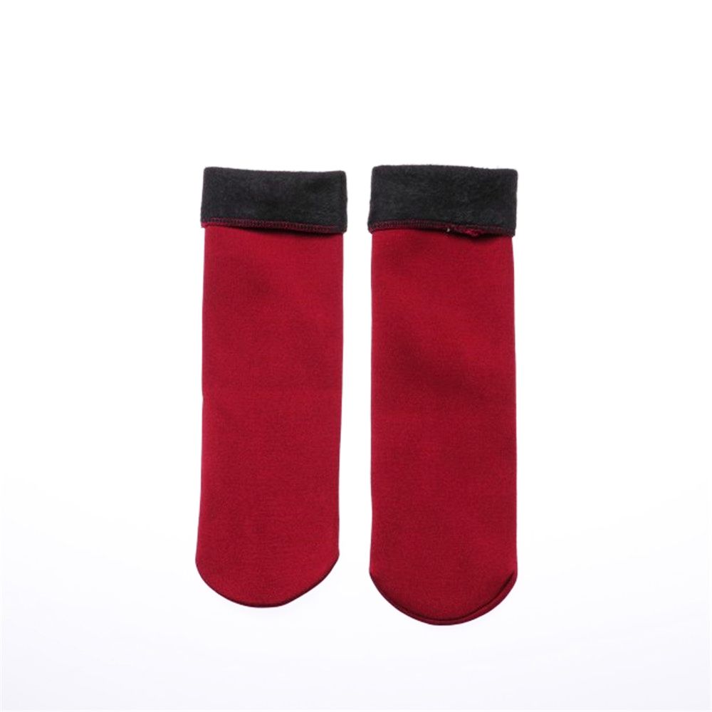 Seamless Thermal Wool Cashmere Velvet Floor Hosiery Sleeping Socks Thicken Snow Socks