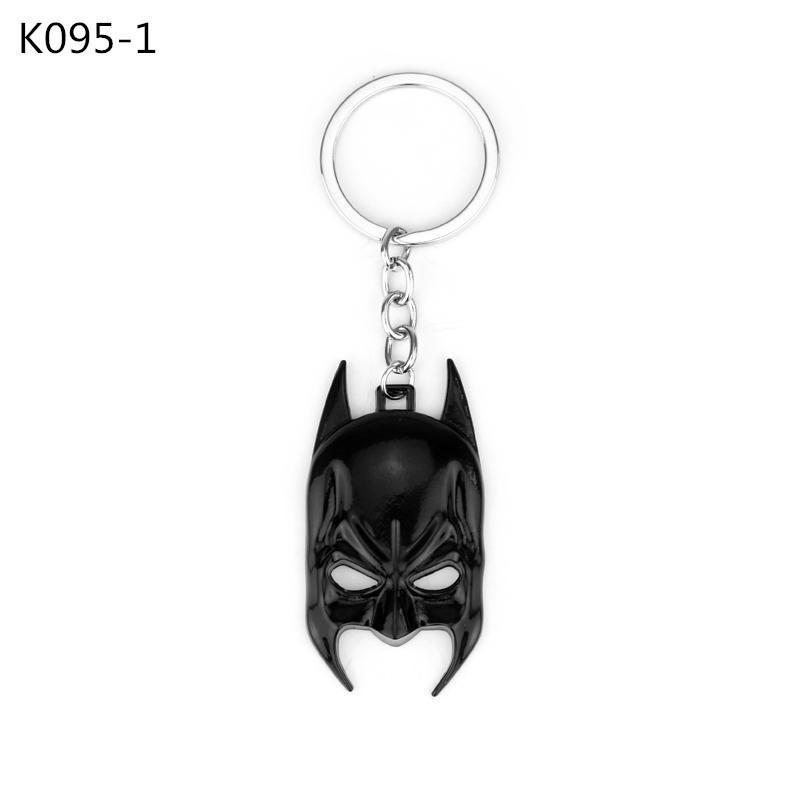 Movie Super Hero Mask Logo Keychain Key Holder Pendant Charm Cosplay Jewelry Birthday Gift Drop-ship