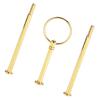 Multi Tiers Cake Tray Stand Handle Fruit Plate Hardware Fitting Holder(3-tiers Round Gold)