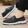 Весна/лето Новые Цельные Кроссовки Папы на Мягкой Подошве, Удобная Обувь на Плоской Подошве, Холщовая Мужская Обувь