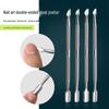 Stainless Steel Nail Art and Cuticle Pusher: Ideal for Removing Dead Skin and Gel Polish.