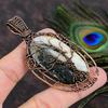 Ocean Jasper Handmade Copper Wire Wrap Jewelry Pendant 3.23 E5v90