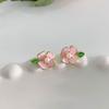 Cherry Blossom Earrings Fresh Sweet Girly Little Flower Earrings Hanfu Accessories Spring