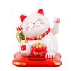 Lucky Beckoning Cat Solar Powered Waving Wealth Good Fortune Awaits Solar-Powered Ornaments For Home, Office