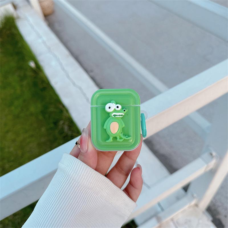 Защитный чехол для AirPods Pro Крокодил слон Чехол для наушников Apple Bluetooth 2 3-го поколения милый мультяшный женский летний