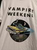 Винтажная белая футболка с коротким рукавом группы Vampire Weekend, все размеры, унисекс, CS114