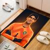 "Soccer Player in Orange Jersey Art" Patterned carpet, suitable as a non slip play mat for the living room and bedroom sofa
