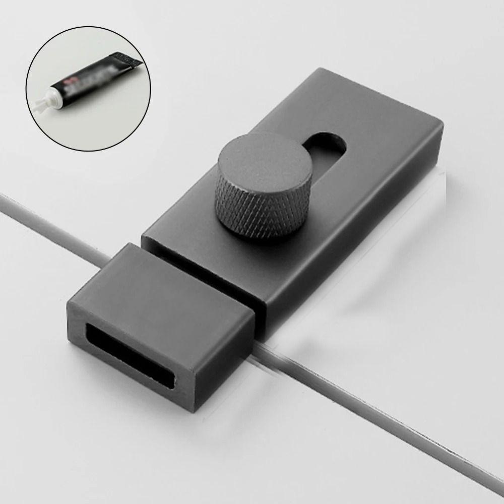 Aluminum Zinc Zinc Alloy Door Bolts Catch Lock Punch-free Sliding Door Bolt Lock Doors Locks Buckle Barn