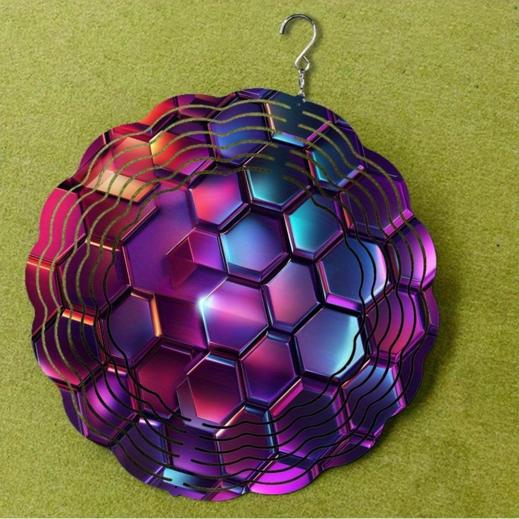 10 Inch Outdoor Wind Chime for Garden Balcony Decor Rotating Hook Elegant Design Perfect Gift for Spring Summer