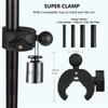 Music Hanger Microphone Stand with Long Arm and Super Clamp 360° Rotation for 3.5-7 Inch Smartphones, Compatible with Samsung Galaxy S 14, 13, 12,