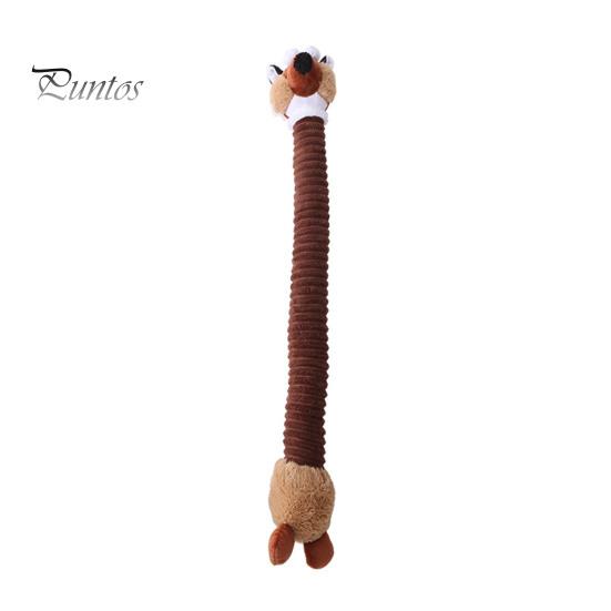 Плюшевая игрушка для домашних животных, устойчивая к укусам, чистка зубов, жевательная игрушка, мультяшная лиса, утка, кролик, плюшевая игрушка, забавная растягивающаяся игрушка для маленьких домашних животных