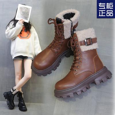 2024 новые популярные женские ботинки теплые короткие ботинки осенние и зимние зимние ботинки флисовые утолщенные ботинки Martin женская обувь