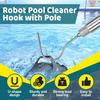 Крюк для извлечения пылесоса для бассейна с телескопической штангой Крюк для пылесоса для бассейна из нержавеющей стали с резиновой ручкой Инструменты для извлечения пылесоса для бассейна