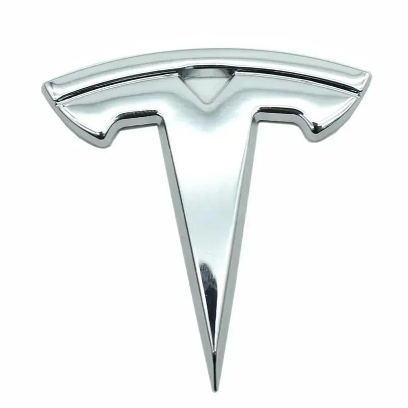Car Sticker Tesla 5.5x5.5cm Metal Car Steering Wheel Cover Sticker for Tesla Model 3 S X Y Auto Interior Refitting Emblem Modifi