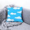 Soft White Cloud Texture Design Cushion Cover Premium Comfort Reversible Pillow Cove in One Design for Any Room  Car Interior