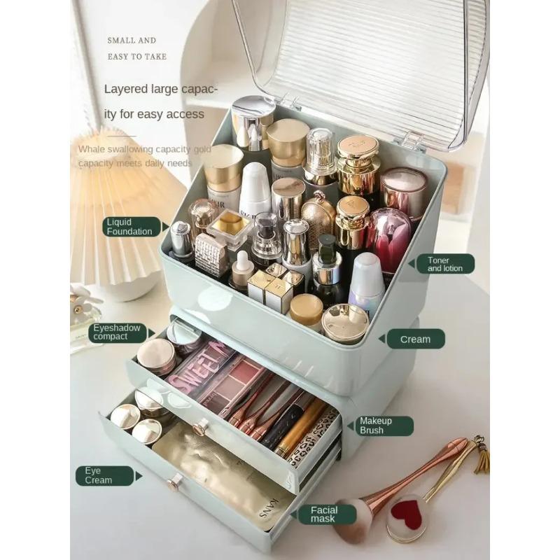 Cosmetics Box Dustproof Desktop Storage