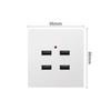 2/4 Ports Office Use 36V to 5V Wall Outlet Charger Station Electrical  Power Adapter Plug Outlet