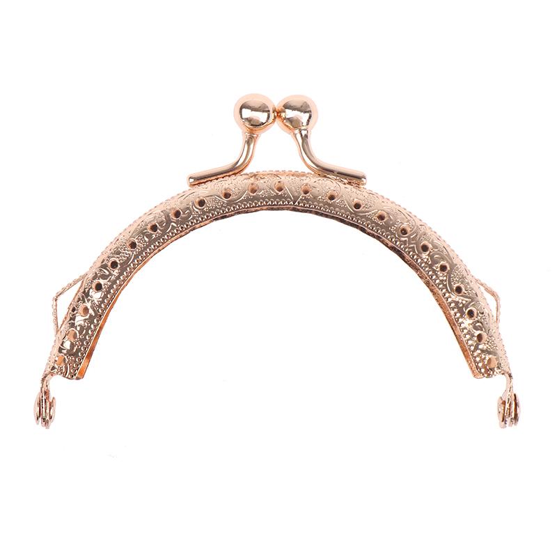 Круглый металлический каркас 8,5 см, кошелек с ручкой, клатч, сумка с застежкой, фурнитура для сумок