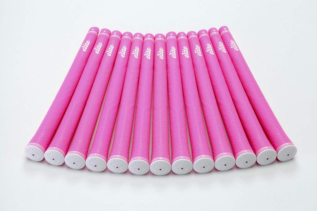 Elitegrips Golf Grips CX46 Set Deep Pink with Back Line 13-piece