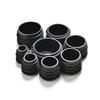 10X Black Plastic Blanking End Caps Cap Insert Plugs Bung For Round Pipe Tube