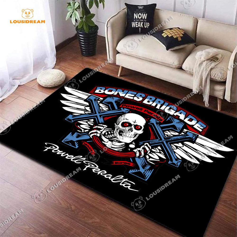 Ковер с логотипом скейтборда, модный коврик для йоги