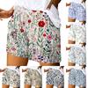 Women's Casual Summer Elastic Beach Shorts Print Casual Shorts