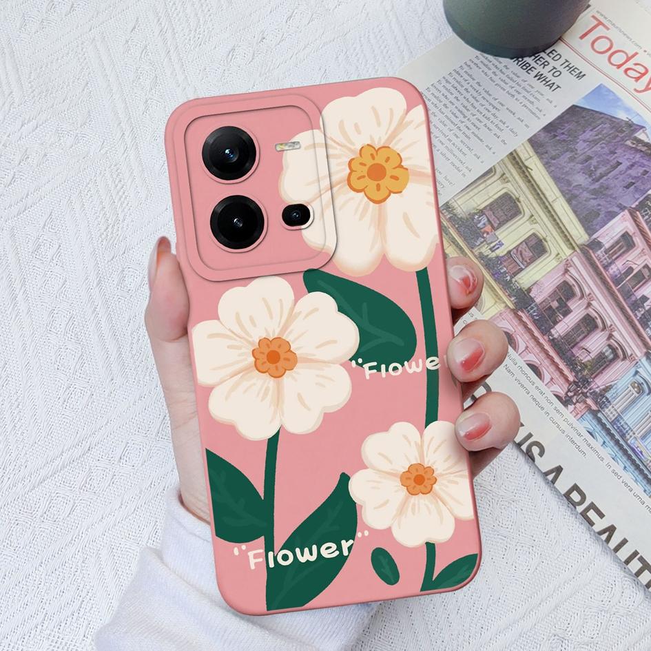 Чехол для телефона Vivo V9 V19 Neo V20SE V21E V23E V25E V27 Pro Z1 Z3 Z5X, модный защитный мягкий силиконовый чехол с цветком авокадо для Vivo, чехол для телефона, бампер