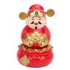 Caishen Statue Solar Light Sensing Auto Shaking Lovely God of Wealth Statue for Decoration Present