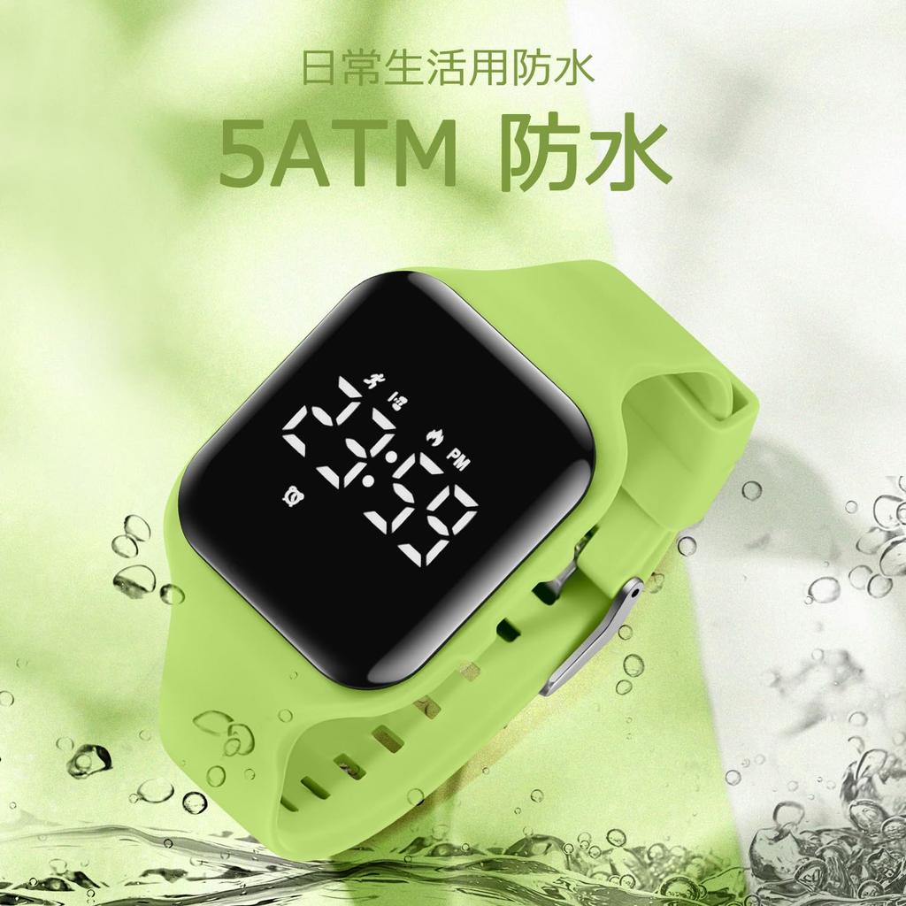 Digital Smart Activity 5ATM Sports Alarm Date and Day Elementary School Junior High School Japanese Instruction Manual Included Boys' Watch,