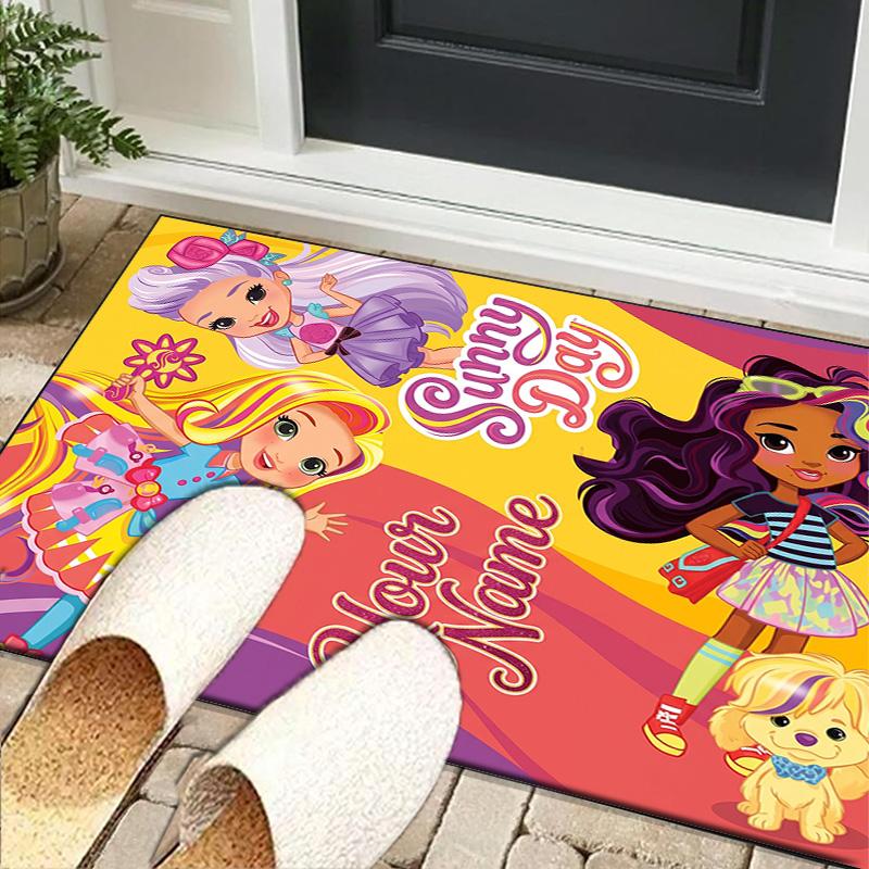 Custom NameHair Princess Sunny Carpet, Indoor Rug, Chair Rug, Living Rooms, Doormat Made From Polyester Home Decor Birthday Christmas Gifts