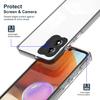 For Motorola Moto E13 4G 3-in-1 Transparent Phone Cover Camera Protection TPU+PC Drop-proof Case