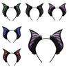 DIY Halloween Costume Cosplay Props Furry Halloween Hairband Fashion Bat Ears Headband  Adults