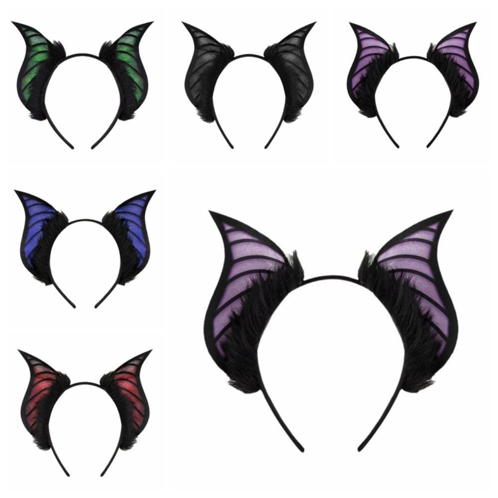 DIY Halloween Costume Cosplay Props Furry Halloween Hairband Fashion Bat Ears Headband Adults