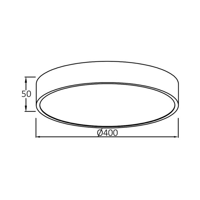 Plafonnier LED Blade-ST rond noir 3en1 36W métal