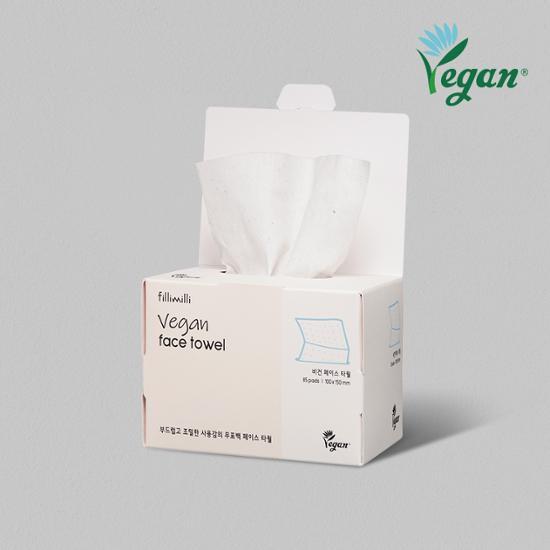 Philimilli Vegan Face Towel, Korean Cosmetics