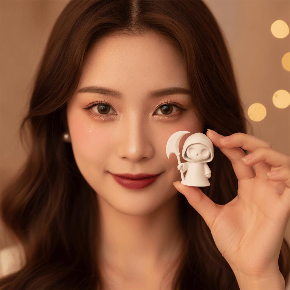 PLA Halloween Miniature Mini Luminous Ghost Toy Glow Desk Ornament 3D Printed Statue Holiday Gift