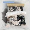 Horse Customize Your Name Duvet Cover Soft Bedding Set For Bedroom Guest Room And Dorm Decoration Threepiece Set Includes 1 Duvet Cover 2 Pillowcases