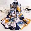 180*90cm Luxury Brand Ladies Spring Summer Long Silk Scarf Shawl Digital Painted Shawl Gogh Oil Painting Lady Foulard Bandanna