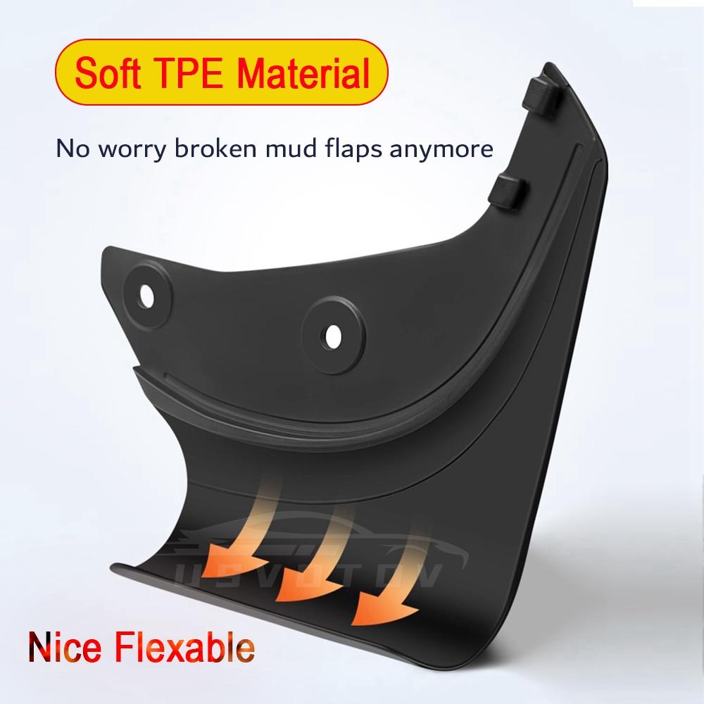 Mud Flaps for Tesla Model Y Juniper Model 3 2025 2026 Splash Guards Fender Mudflaps Organizer Anti-Sand Car Travel Accessories