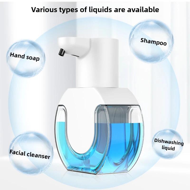 Умный дозатор мыла 430 мл, бесконтактный датчик движения, устройство для мытья рук, настенный дозатор жидкого мыла, модель «жидкость/пена»