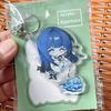 Naruto Cartoon Acrylic Keychain Hyūga Hinata Anime Action Figures Key Bag Decoration Model Christmas Gifts for Naruto Anime Fans