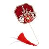 Chinese Style Mini Chinese Fan Tassels Chinese Silk Fan Bridal Group Fan  Chinese Wedding