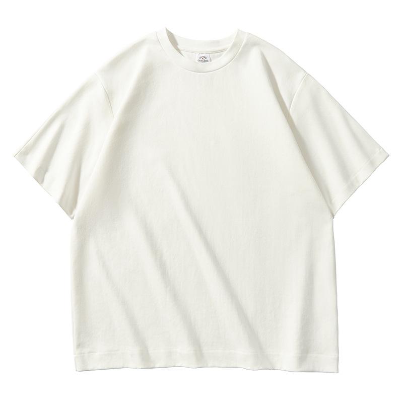 AG 300g Oversized Casual Drop Shoulder Heavyweight Custom Logo Short Sleeve Crew Neck Solid T-shirt