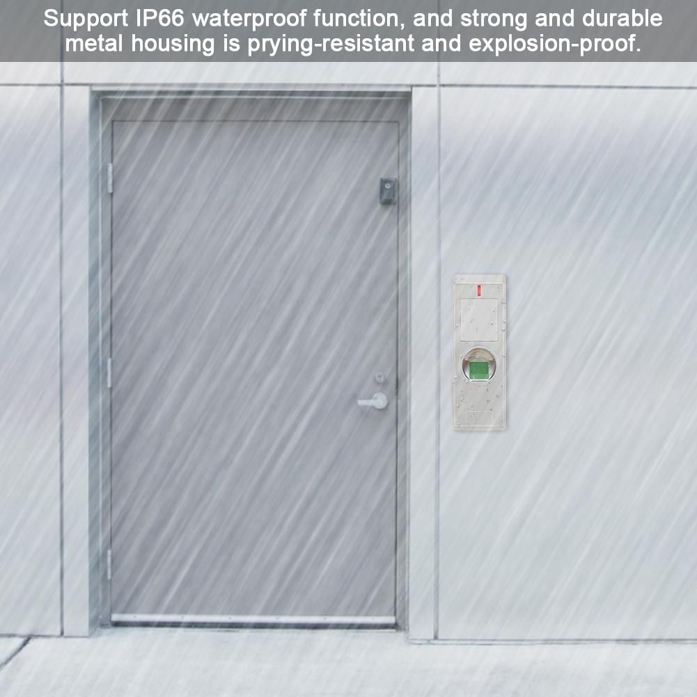 Metal IP66 Waterproof Fingerprint Access Controller Door 125KHZ ID Card Reader