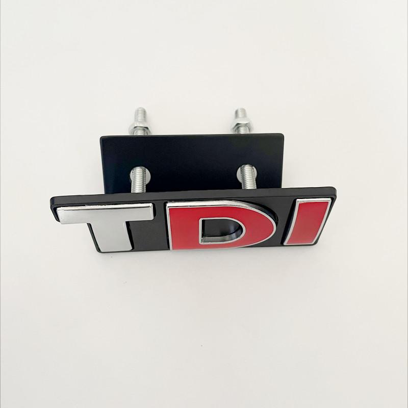3D Металлический Логотип Значок TDI На Решетку Радиатора Автомобиля Наклейка На Крышку Багажника Для VW Golf 4 6 7 MK6 Polo Jetta Passat Аксессуары