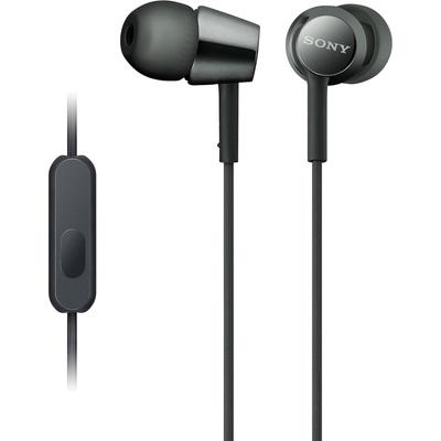 Sony Sony MdrEx155ap наушники-вкладыши гарнитура с микрофоном для звонков черный Mdr Ex155ap B 
