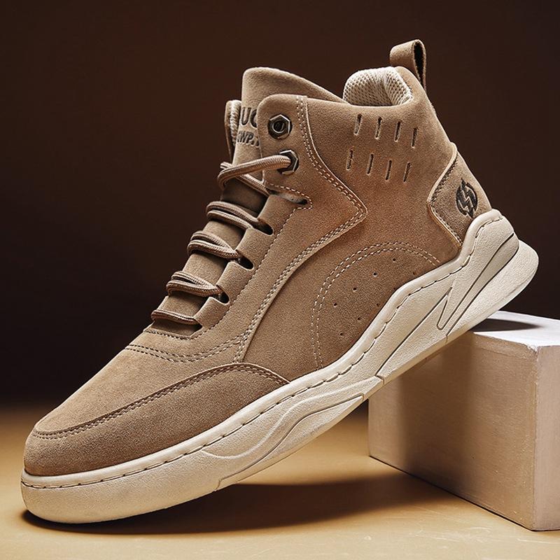 High-top Board Shoes 2025 Autumn and Winter New Men's Shoes Trend Korean Version Casual Sports Shoes Men's Korean Version Trendy Shoes Students